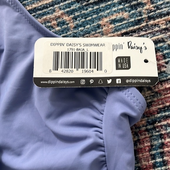 Dippin Daisy's Tie-Front One-Piece Swimsuit Size Large - Picture 7 of 14